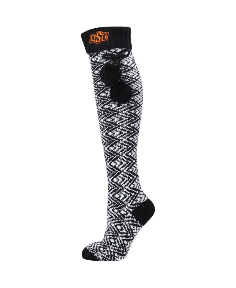 Women's Oklahoma State Cowboys Geometric Thigh High Socks