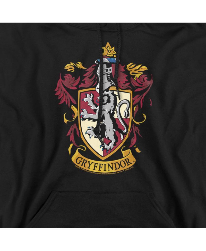 Men's Gryffindor Crest Graphic Pullover Long-Sleeve Hoodie