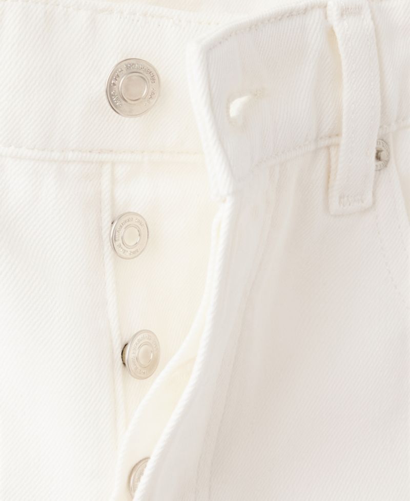 Women's Mid-Rise Balloon Raw-Hem Jeans