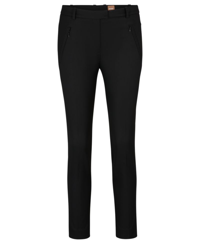 BOSS by Women's Cropped Slim-Fit pants