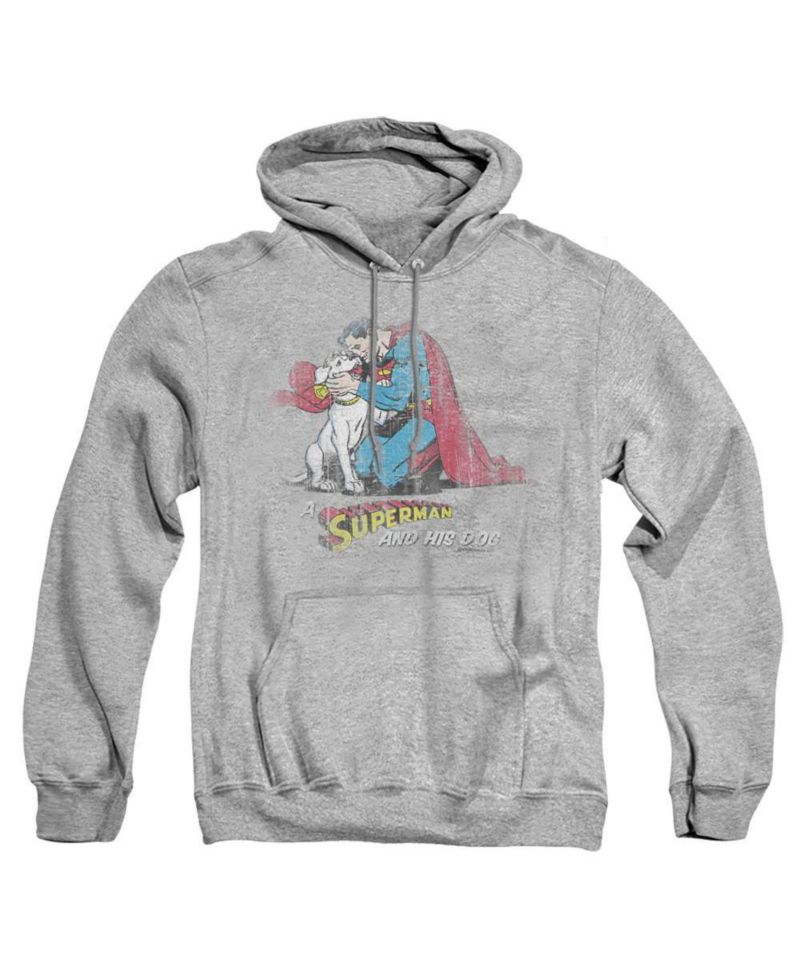 Men's His Dog Graphic Kangaroo-Pocket Hoodie