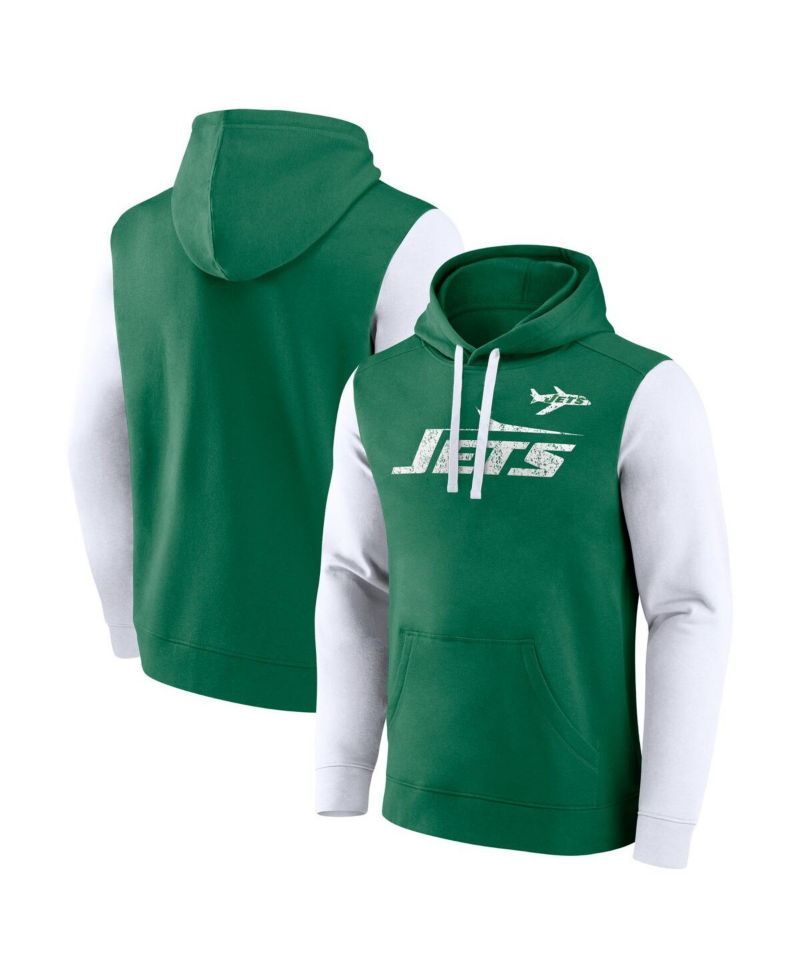 Men's Kelly Green New York Jets Fleece Pullover Hoodie
