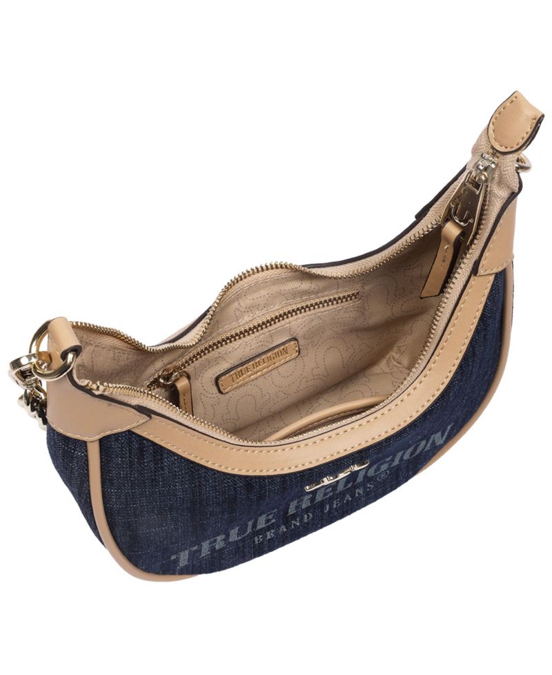 Multi-Strap Denim Shoulder Bag