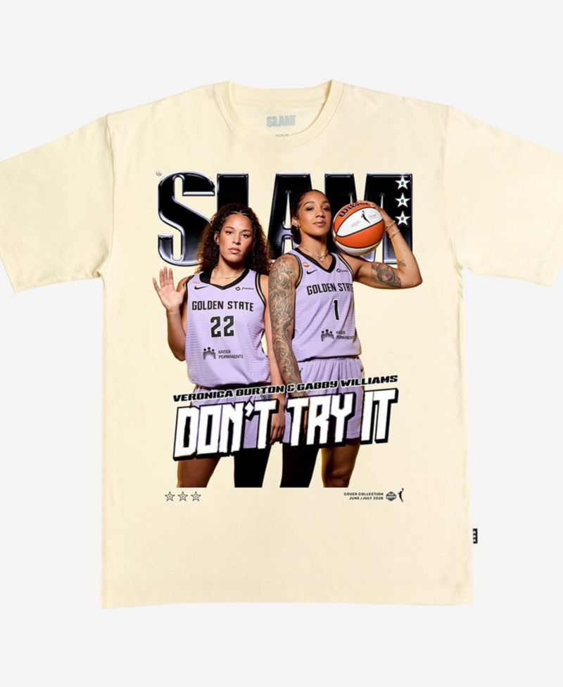 Men's and Women's Gabby Williams & Veronica Burton Cream Golden State Valkyries Cover T-Shirt