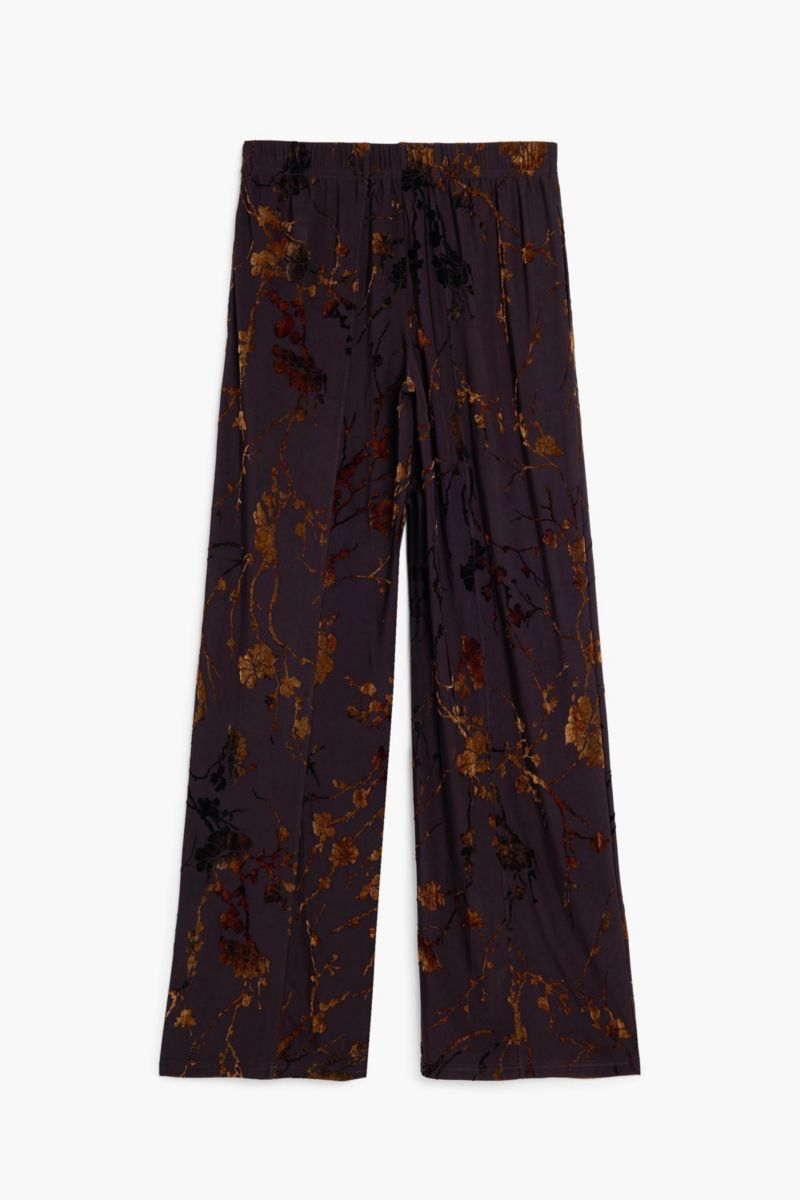 Women's Long flocked trousers