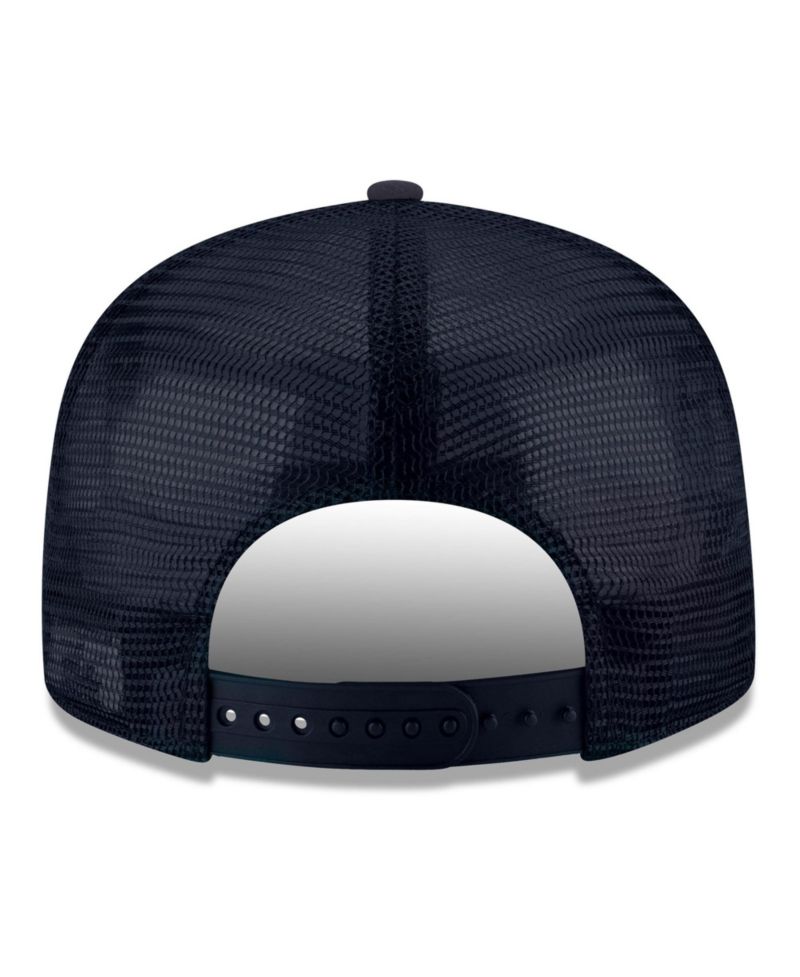 Men's Navy Indiana Pacers Core Logo Meshback 9FIFTY Snapback Hat