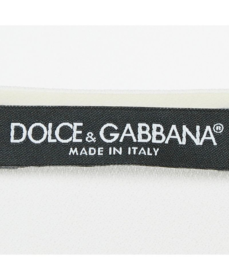 Women's Pre-Owned Dolce and Gabbana Blue/white Striped Crepe Oversized Top