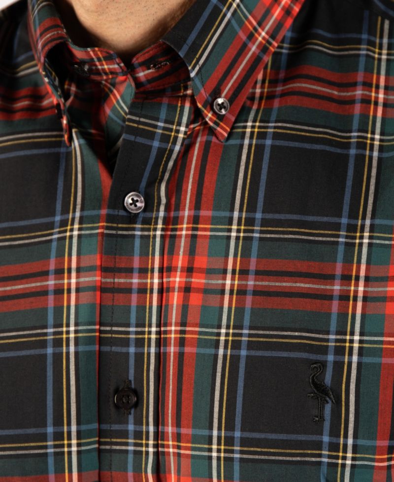 Men's Holiday Classic Tartan Long Sleeve Shirt