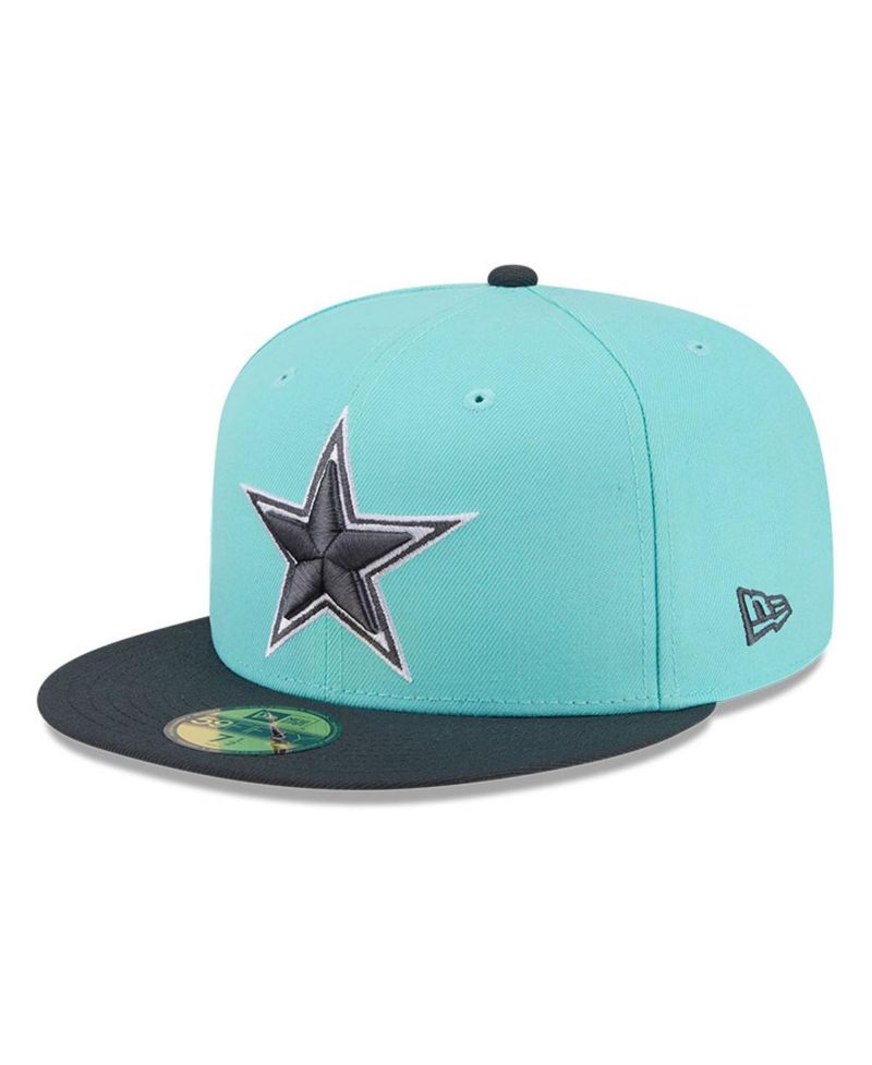Men's Light Blue/Navy Dallas Cowboys Two-Tone Color Pack 59FIFTY Fitted Hat