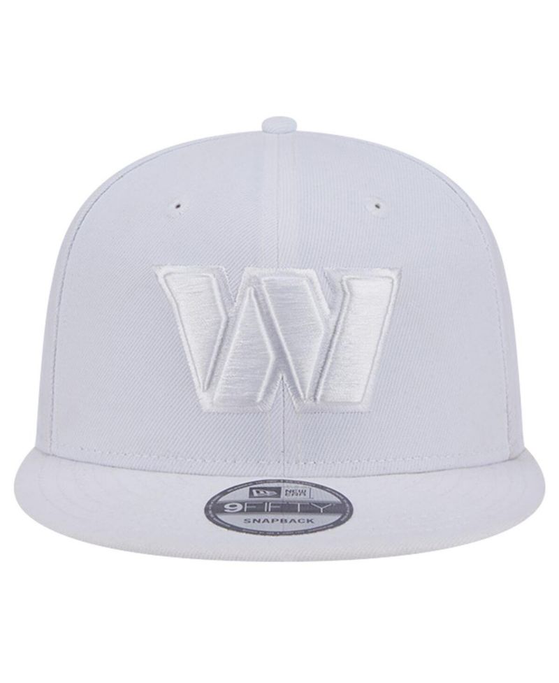 Men's Washington Commanders Main White on White 9Fifty Snapback Hat