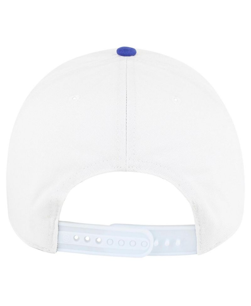 Men's White Kansas Jayhawks Gridiron Clean Up Adjustable Hat