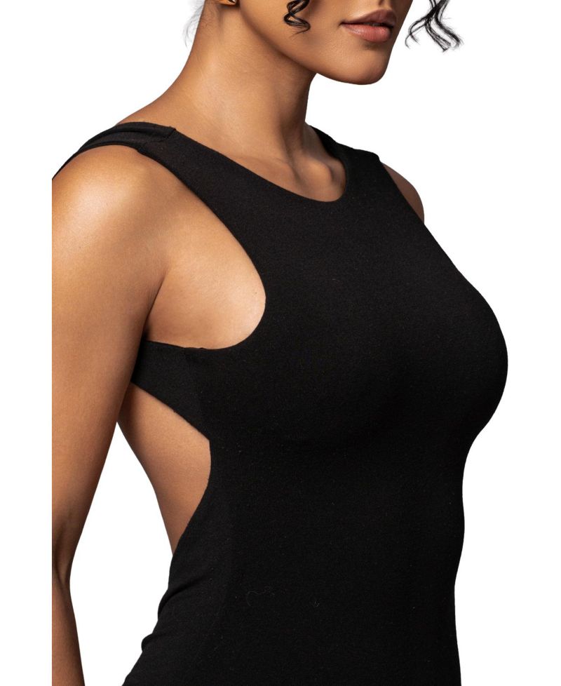 Women's Front and Center Open Back Ruched Maxi Dress