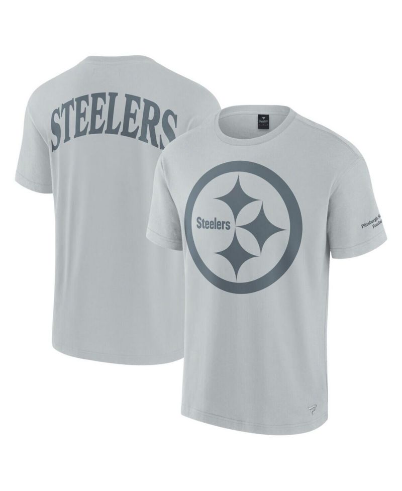 Men's and Women's Gray Pittsburgh Steelers Elements Iconic Tri-blend T-shirt