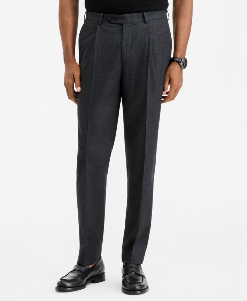 Men's Classic-Fit Flannel Solid Pants