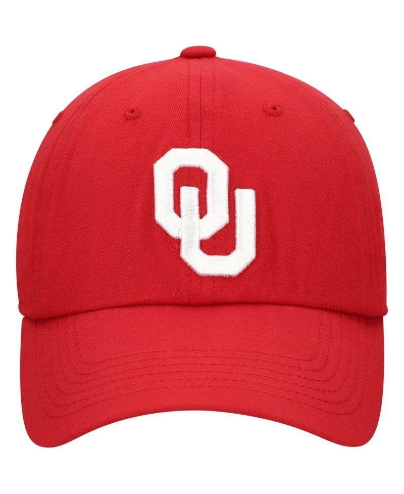 Men's Crimson Oklahoma Sooners Staple Adjustable Hat
