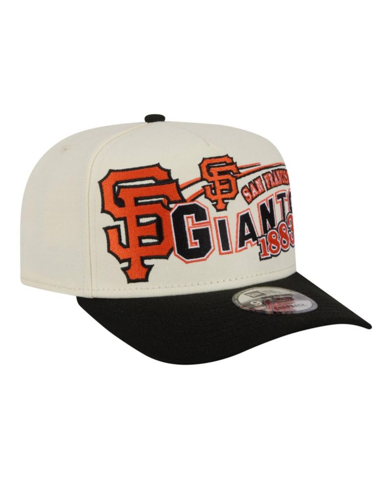 Men's Cream/Black San Francisco Giants Classic A-Frame 9FIFTY Snapback Hat