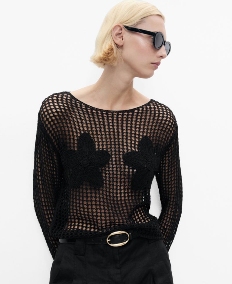 Women's Knit Embroidered Sweater
