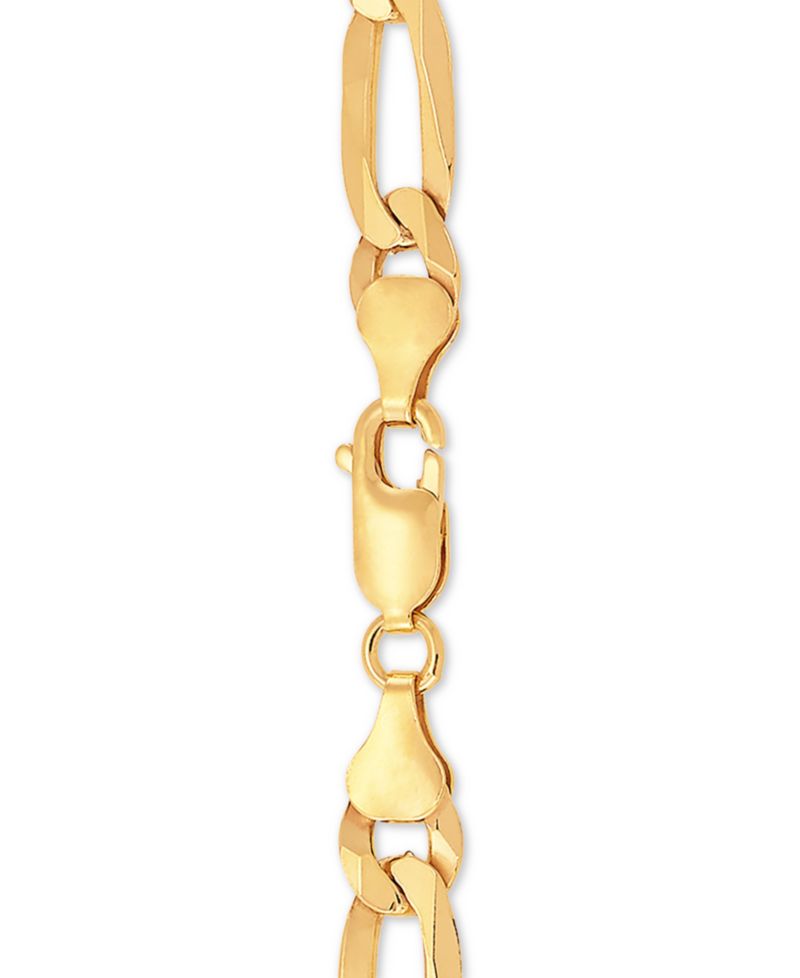 Figaro Link 22" Chain Necklace in 18k Gold-Plated Sterling Silver or Sterling Silver