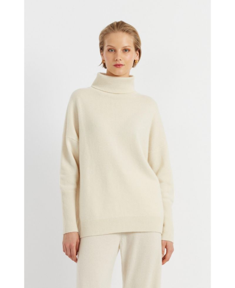 Women's Chinti and Parker Pure Cashmere Roll Neck Sweater