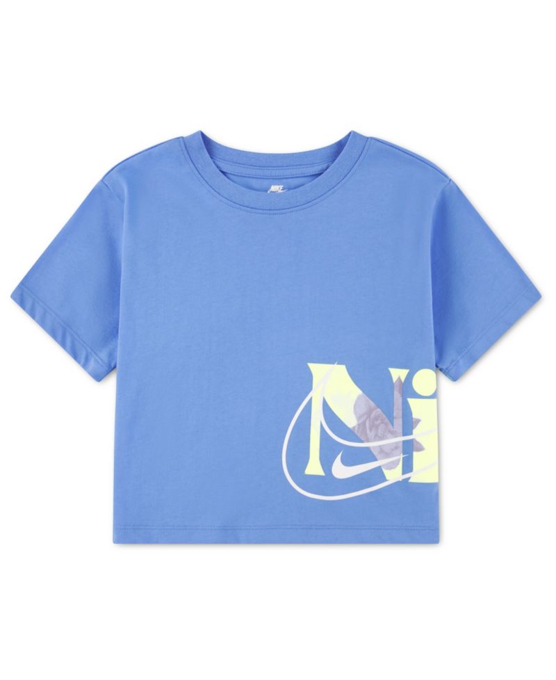 Girls' 2T-6X Move with Nature Boxy Crewneck T-Shirt