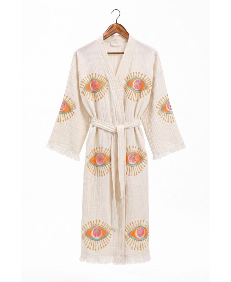 Women's Aria Long-Sleeve V-Neck Beach Cover-Up