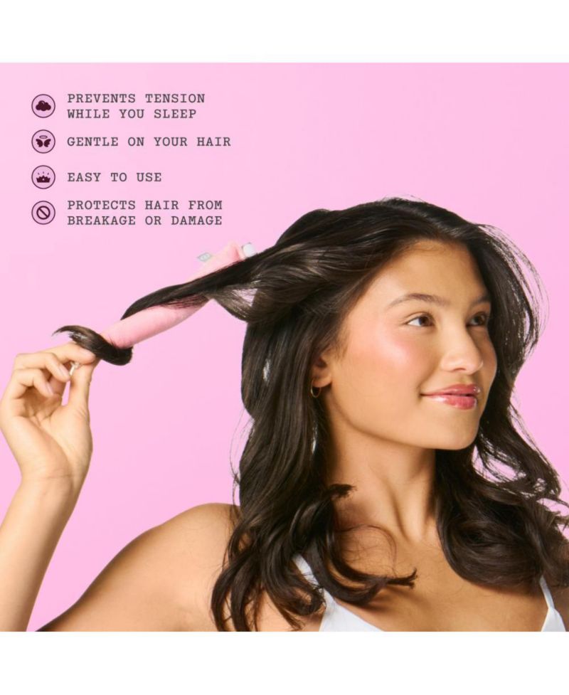 Chill Curl Heatless Flex Rods Gentle and Bendable Hair Rods for Overnight Curls Snap Closure for Secure Hold Fine Hair, 6 Count