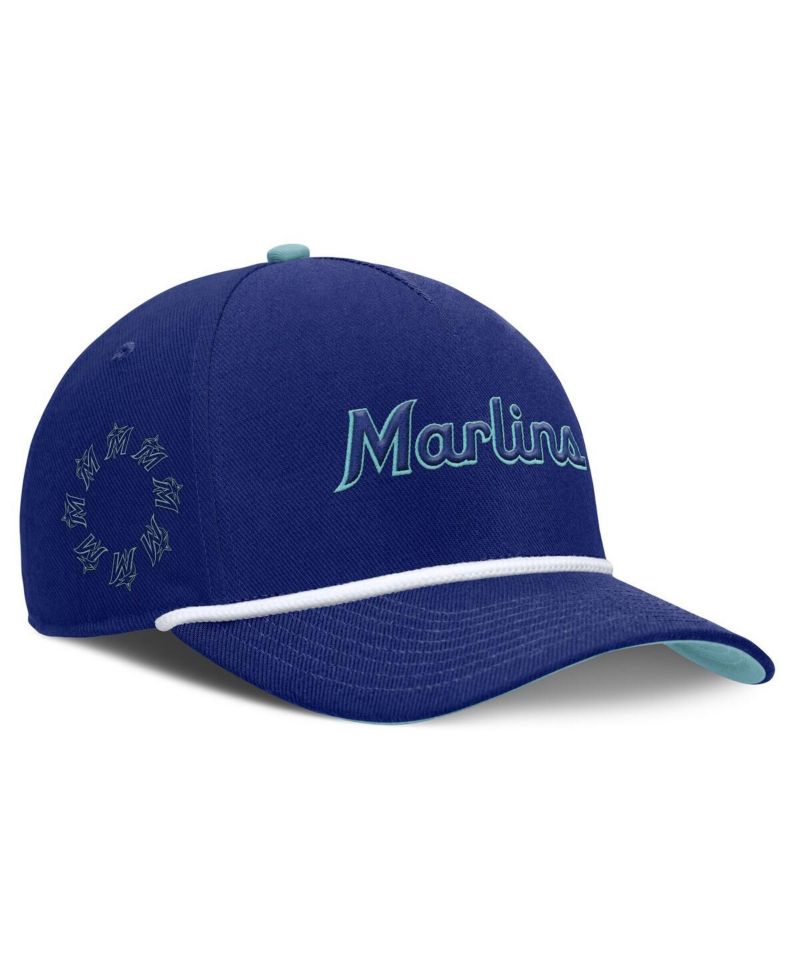 Men's Royal Miami Marlins Father's Day Rise Adjustable Hat