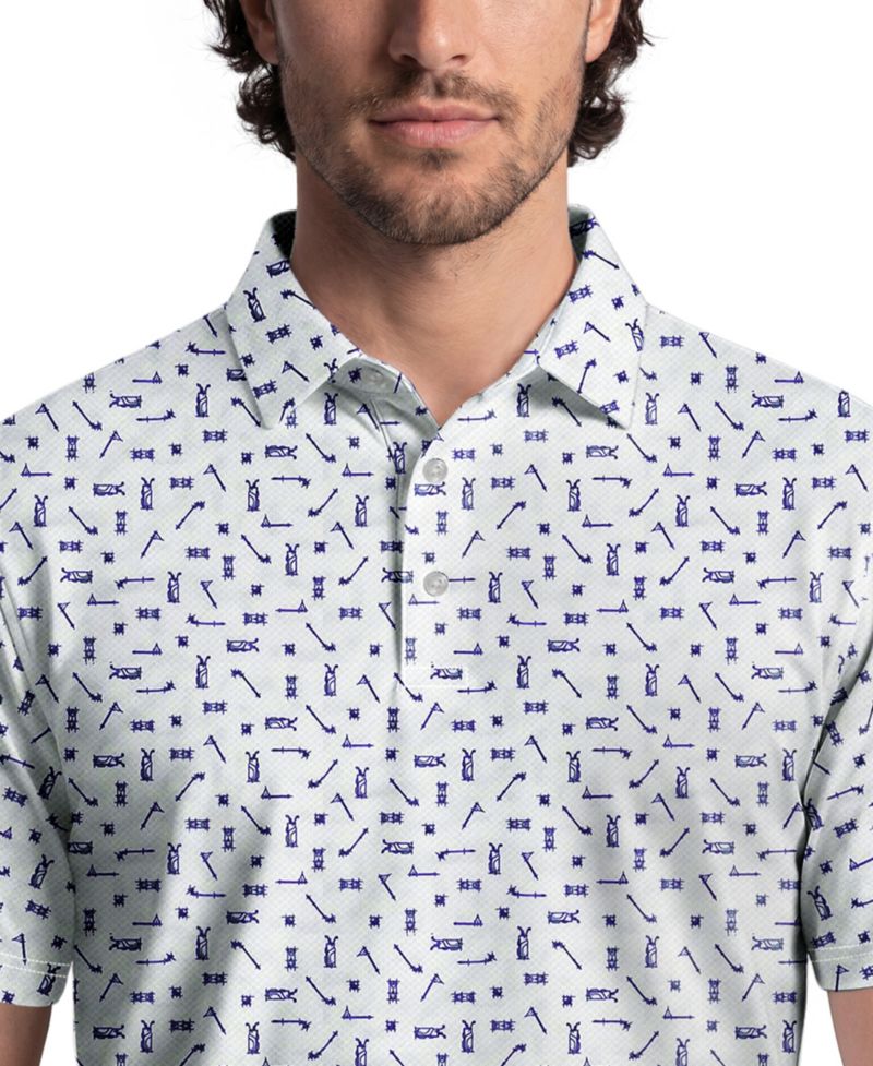 Men's Golf Sketchbook Print Classic-Fit Polo