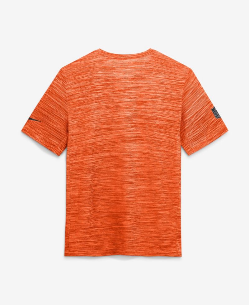 Men's Orange Denver Broncos Sideline Double Covered Dri-FIT Velocity T-Shirt