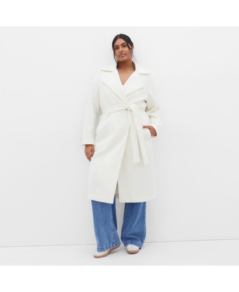 Plus Size Riley Row Belted Coat