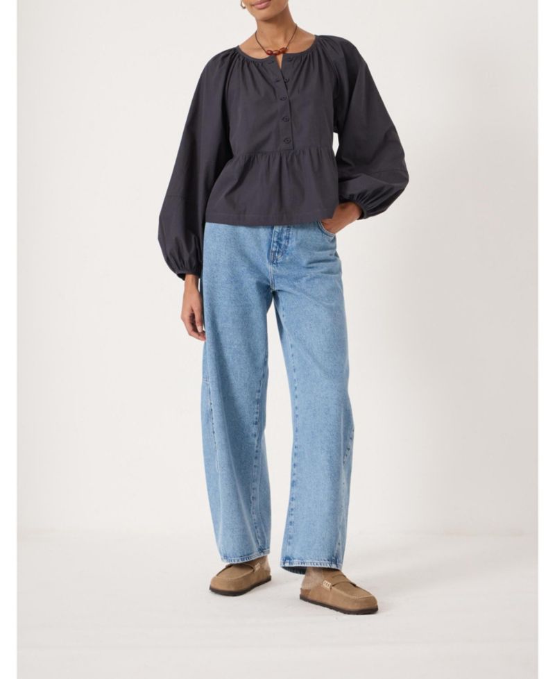 Women's Beck Cotton Peplum Blouse
