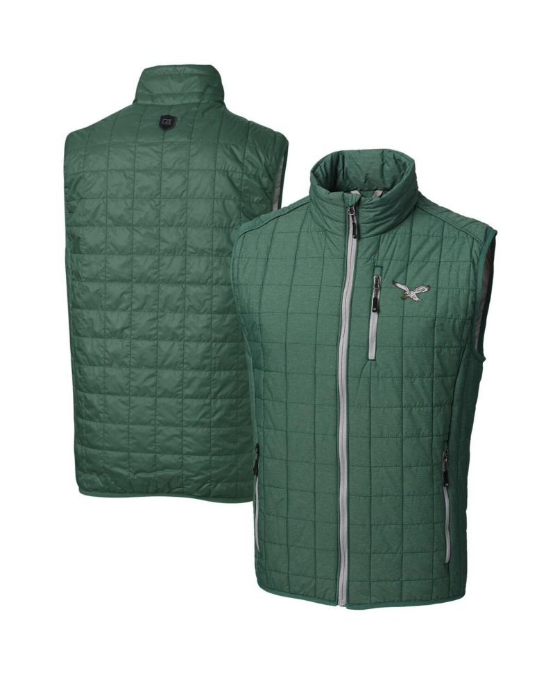 Men's Hunter Green Philadelphia Eagles Rainier PrimaLoft Eco Full-Zip Puffer Vest
