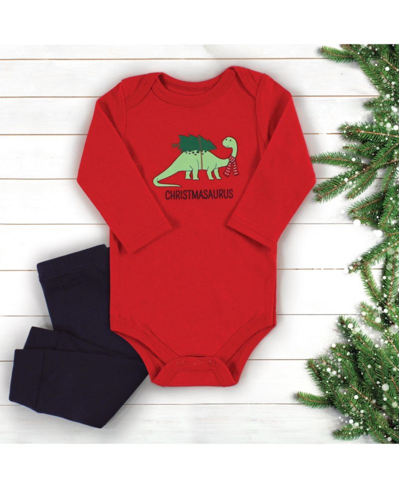 Baby Boys Hudson 3Pc Long Sleeve Bodysuit and Pant