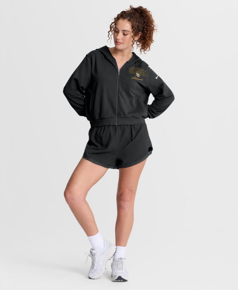 Women's Black Minnesota Vikings Primetime Full-Zip Hoodie