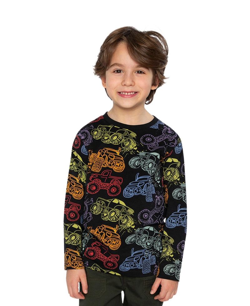 Little Boys 6-12 Organic Cotton Long Sleeve T-Shirt
