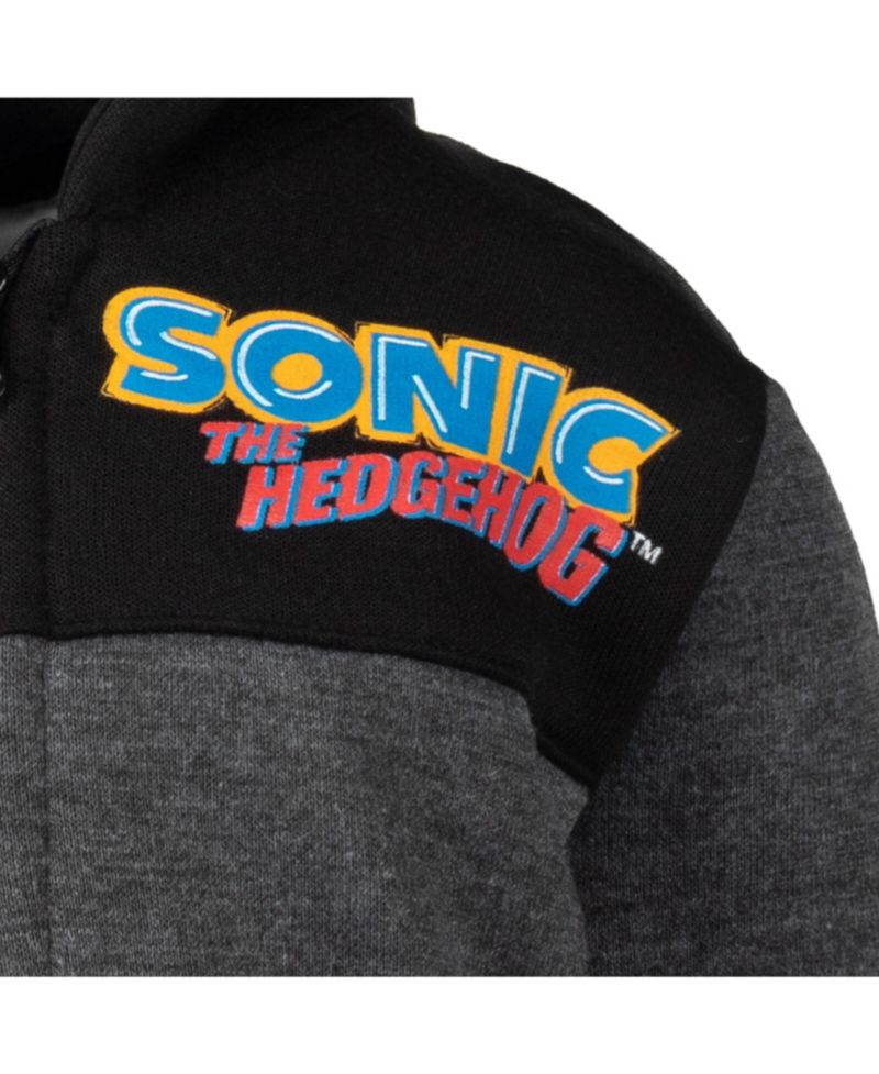Boys Sonic the Hedgehog Fleece Half Zip Hoodie to