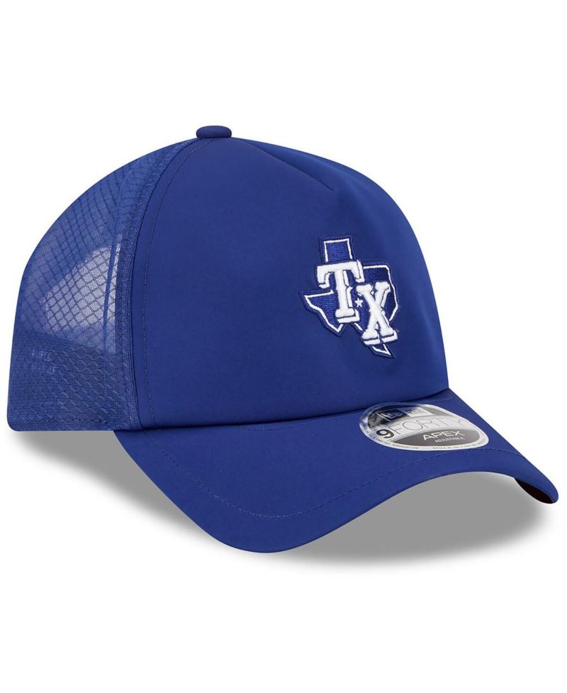 Men's Royal Texas Rangers 2026 Batting Practice Alternate Apex 9FORTY Adjustable Hat