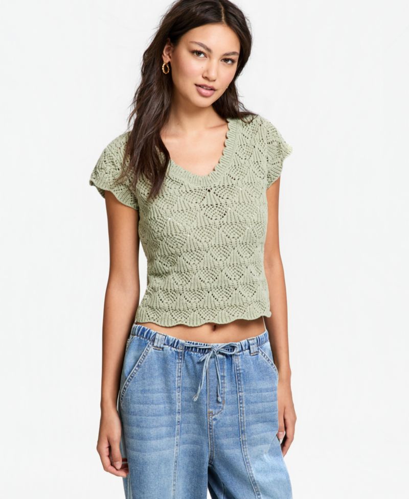 Women's Pointelle-Knit Tank Top