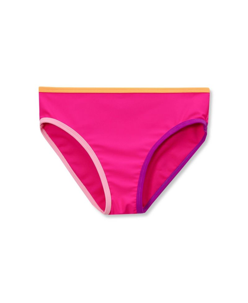 Girls Chlorine Resistant Contrast Bikini Bottoms