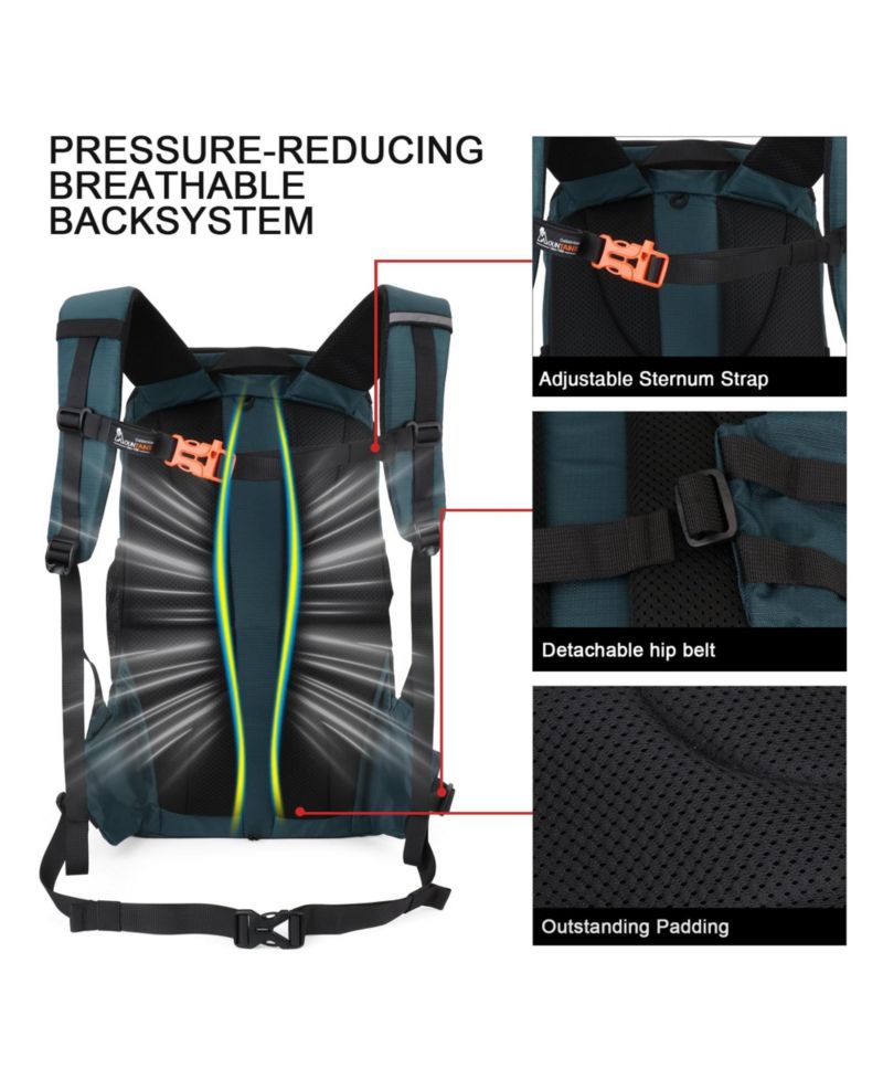 35 Liter Hiking Backpack Lightweight Outdoor Travel Camping Daypack with Rain Cover for Men and Women