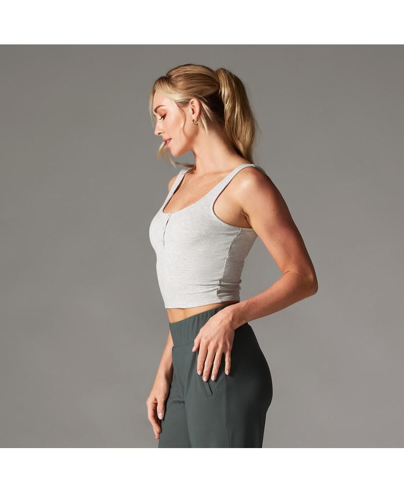 Women's Fitted Henley Tank