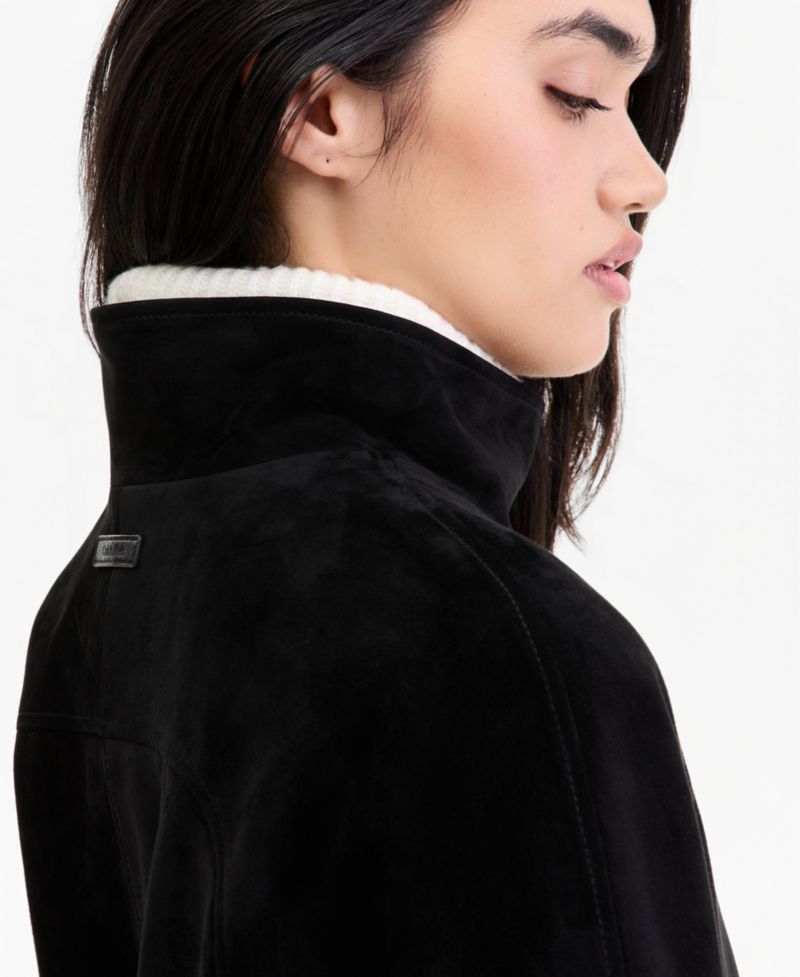 Women's Petite Suede Zip-Up Jacket, Created for Macy's