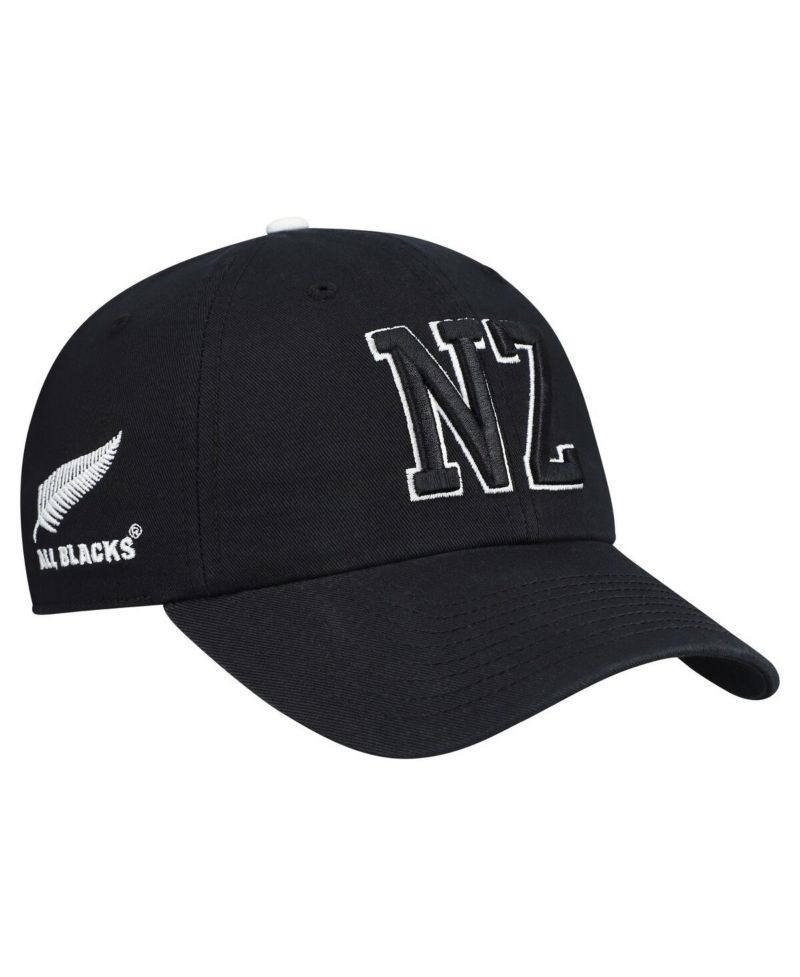 Men's Black All Blacks Generic Mass Clique Clean Up Adjustable Hat
