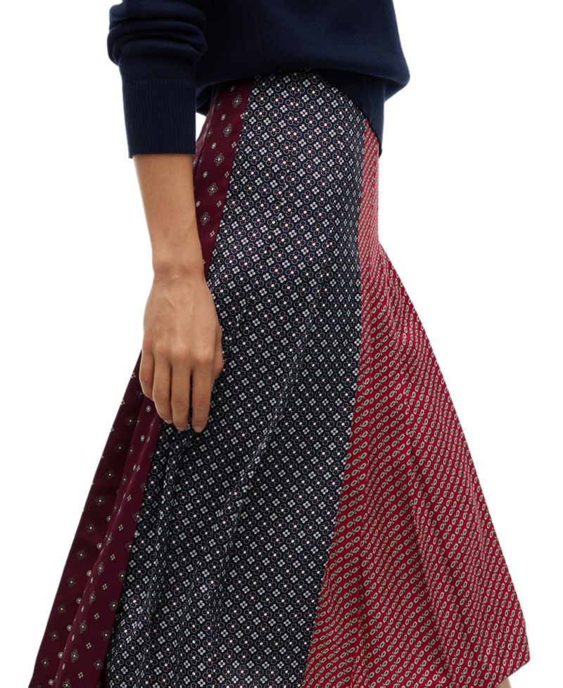 Women's American Icons Pleated Midi Skirt