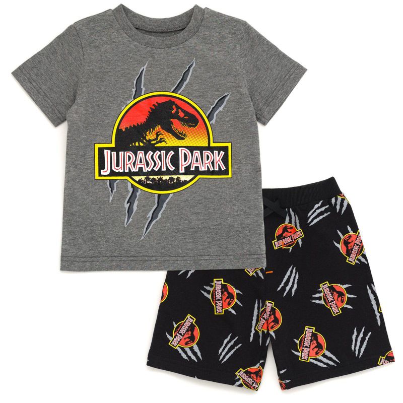 Big Boys 6-16 T-Shirt and French Terry Shorts Outfit Set Toddler to Big Kid