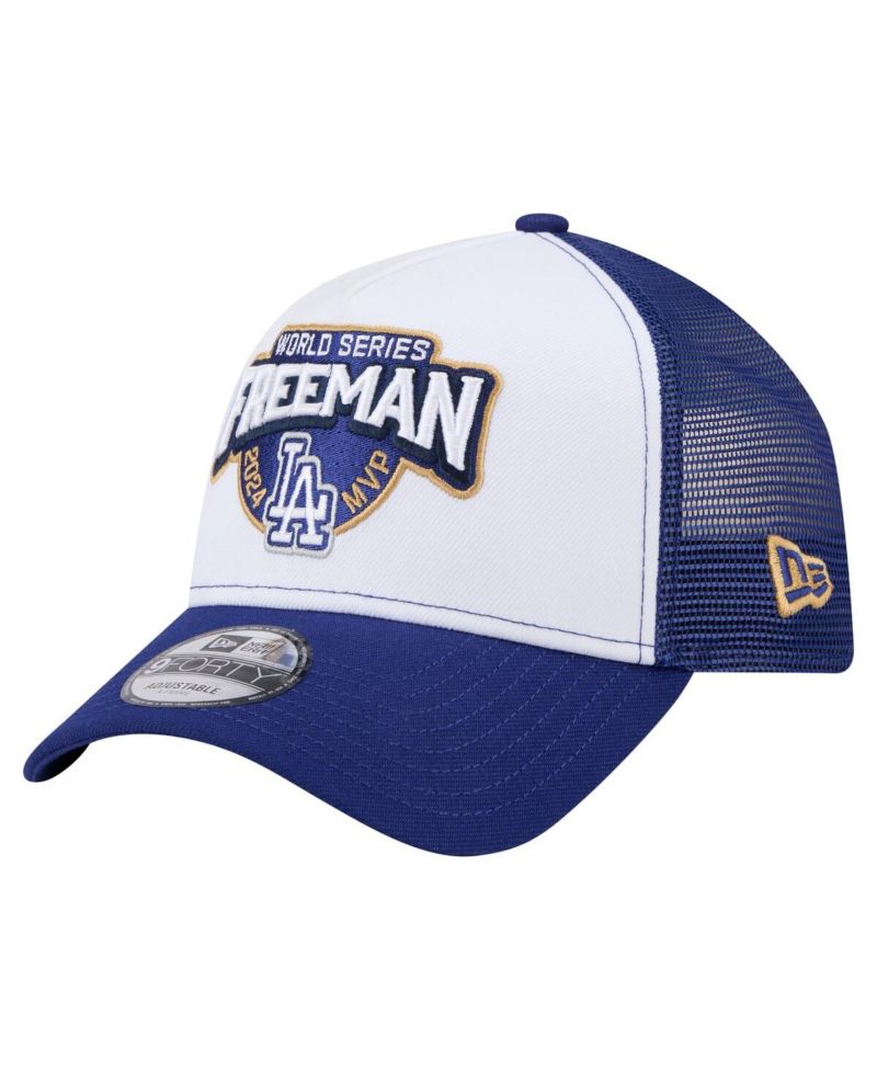 Men's Freddie Freeman White Los Angeles Dodgers 2024 World Series MVP 9FORTY Adjustable Hat
