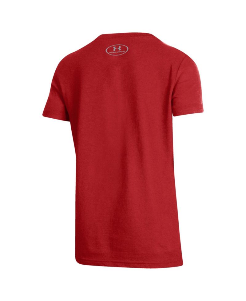 Big Boys and Girls Red Wisconsin Badgers 2026 Lambeau Field Collection Arched Lambeau Performance T-Shirt