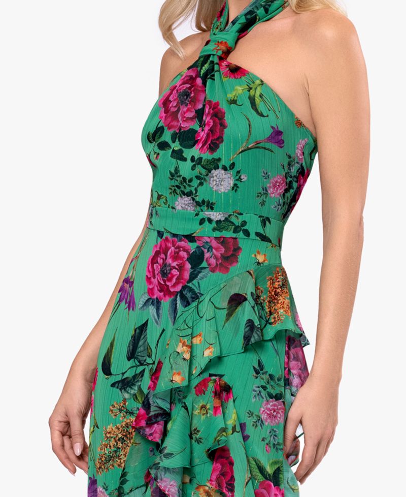 Petite Halter Neck Ball Gown Dress
