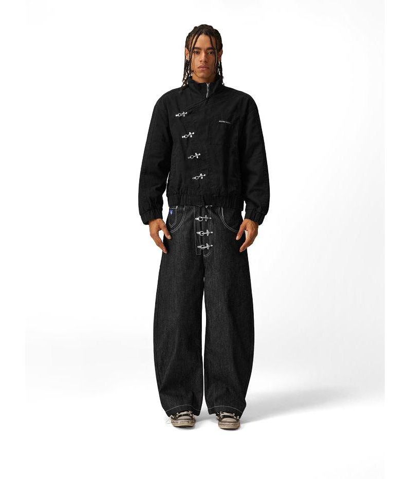 Men's Boxy Fireman Clasp Jacket