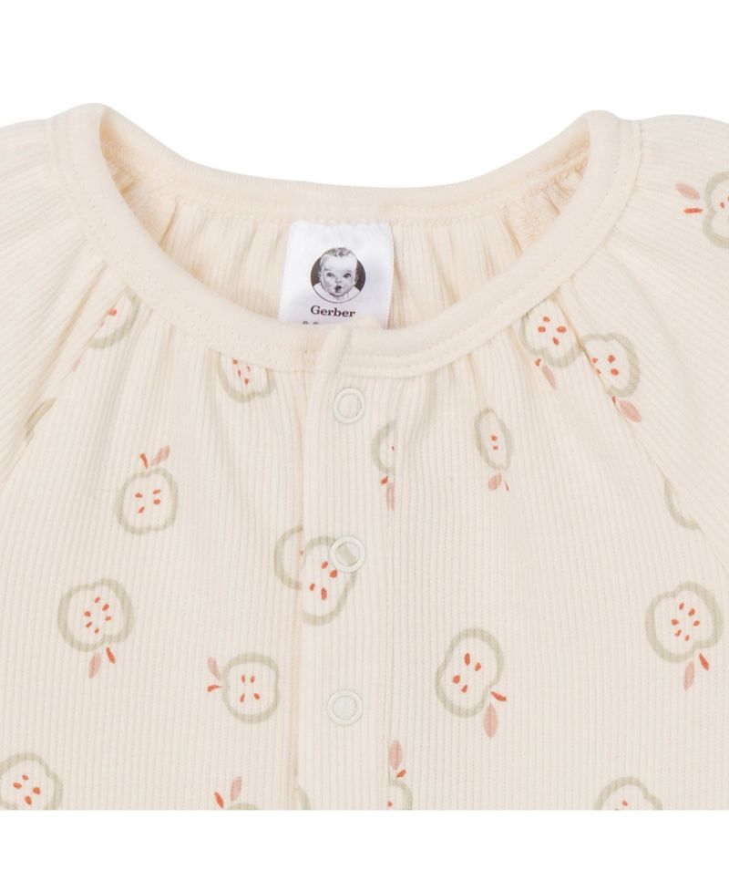 Baby Girls Long Sleeve Apples Dress